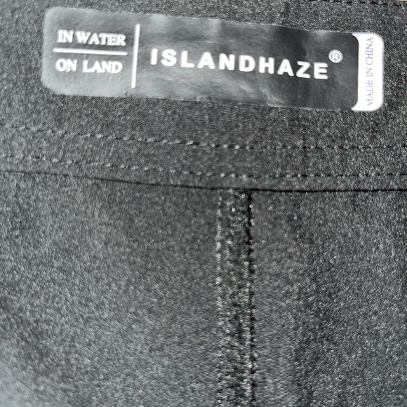 ISLAND‎ HAZE Men's Stretch Black Board Short Swim Trunk Size 38 - Picture 3 of 6